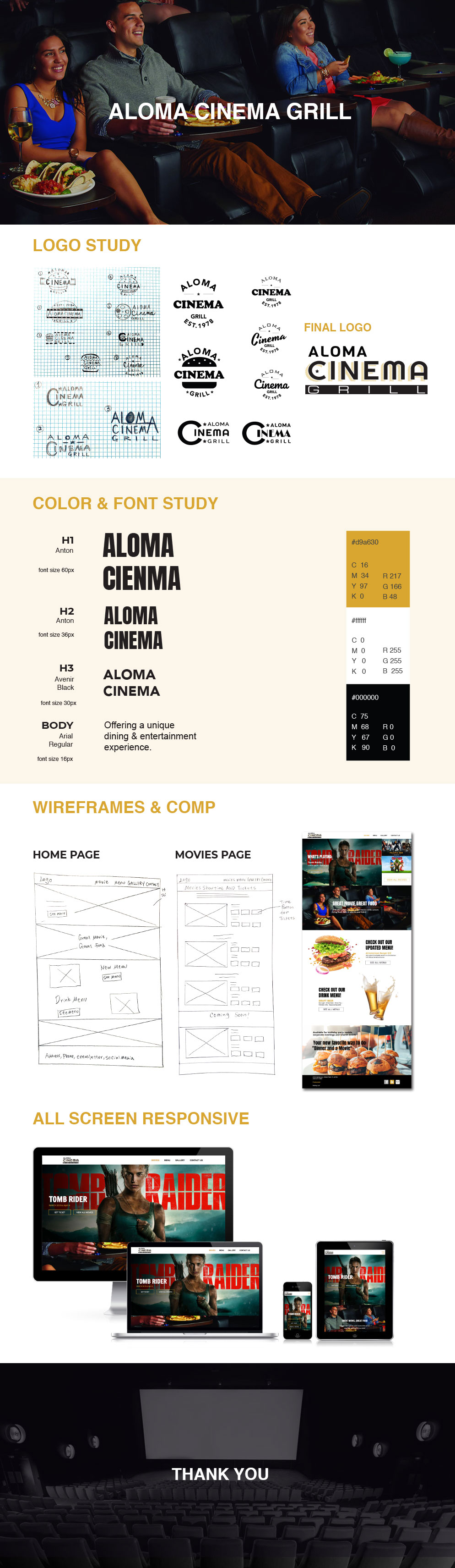 aloma cinema site design